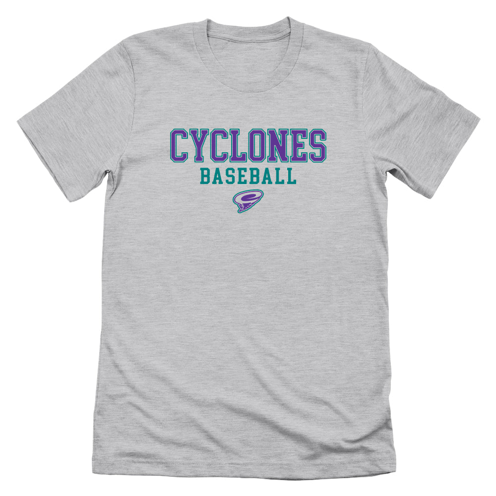 CCS Cyclones Baseball - Purple (Front Print)