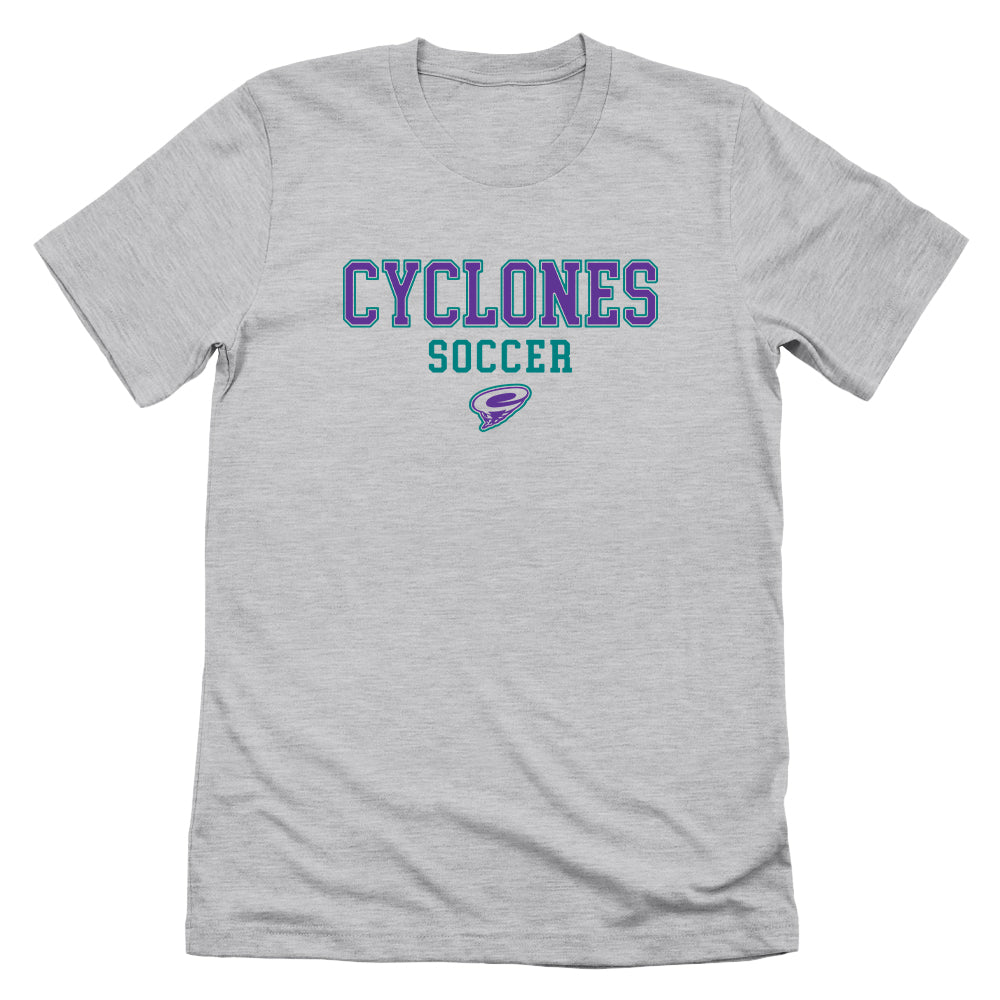CCS Cyclones Soccer - Purple (Front Print)