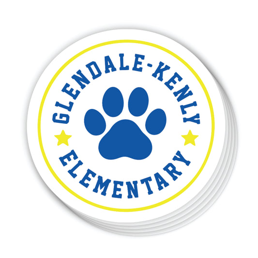 GKE Paw Print (Sticker) 3" x 3"