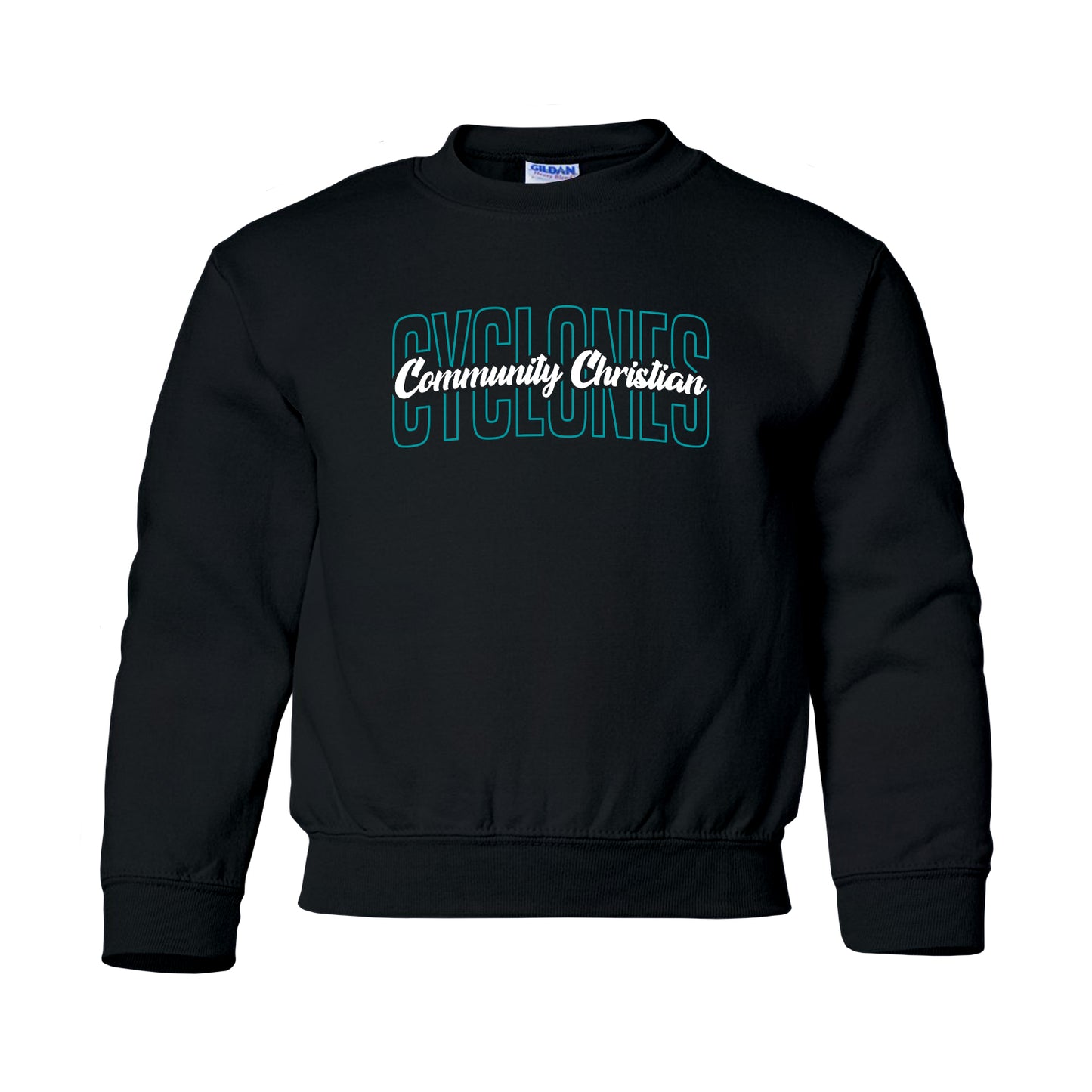 YOUTH - Community Christian Cyclones Arch (Teal)