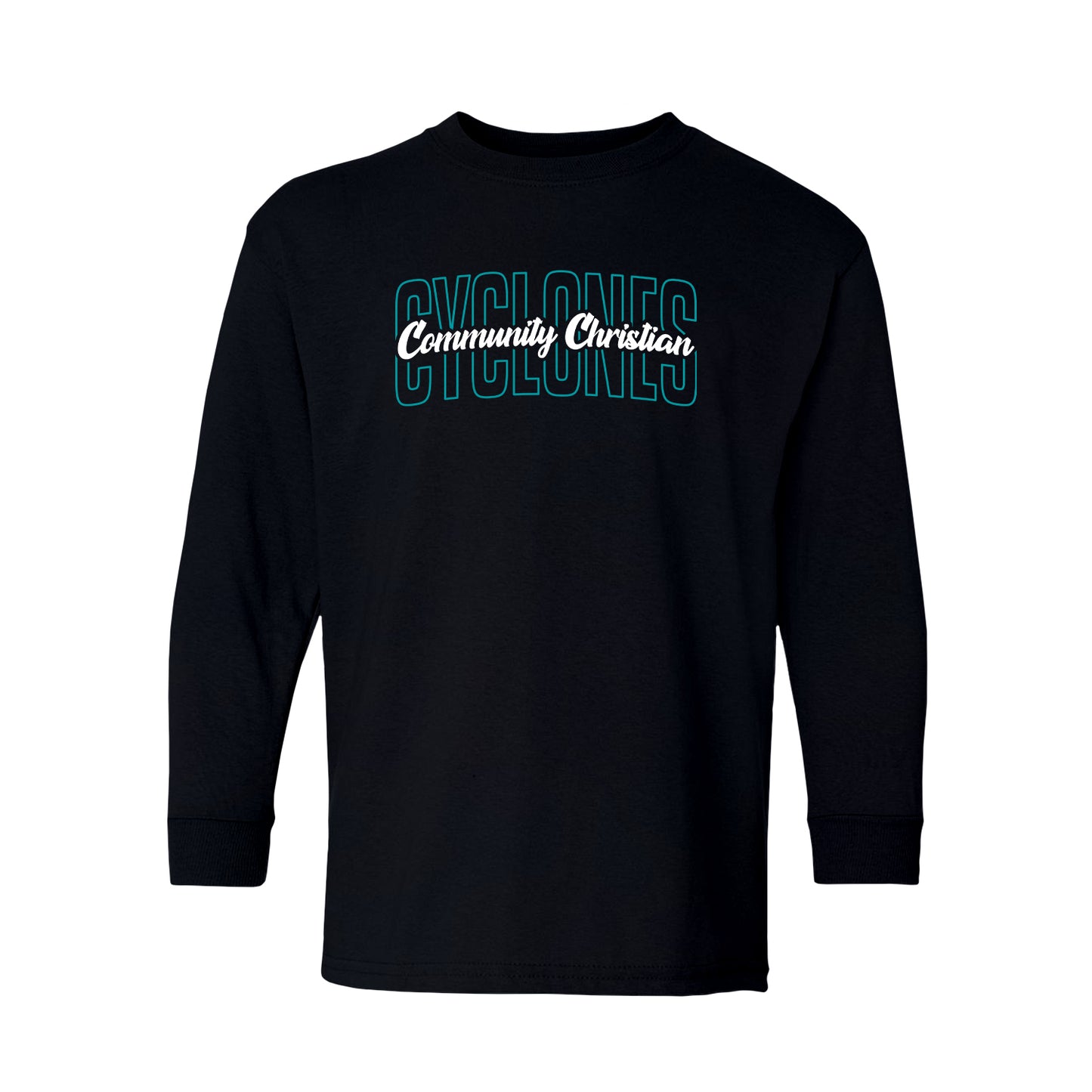 YOUTH - Community Christian Cyclones Arch (Teal)
