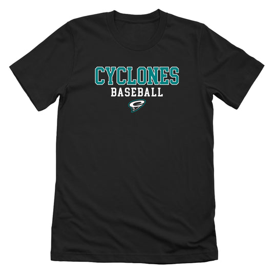 CCS Cyclones Baseball (Front Print)