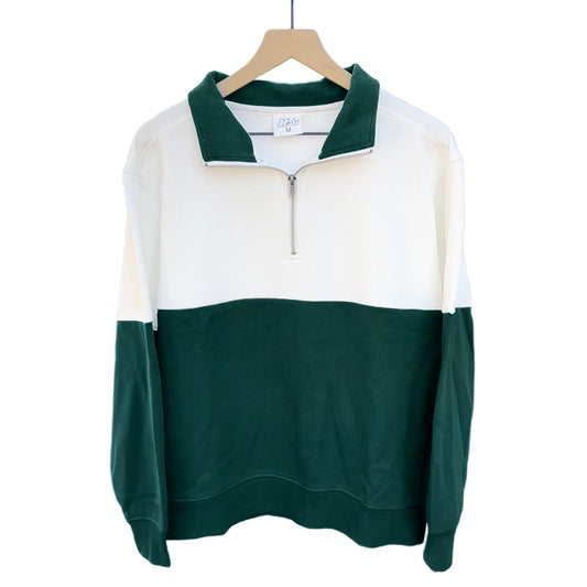 Colorblock Quarter Zip Pullover - 1181CQZ