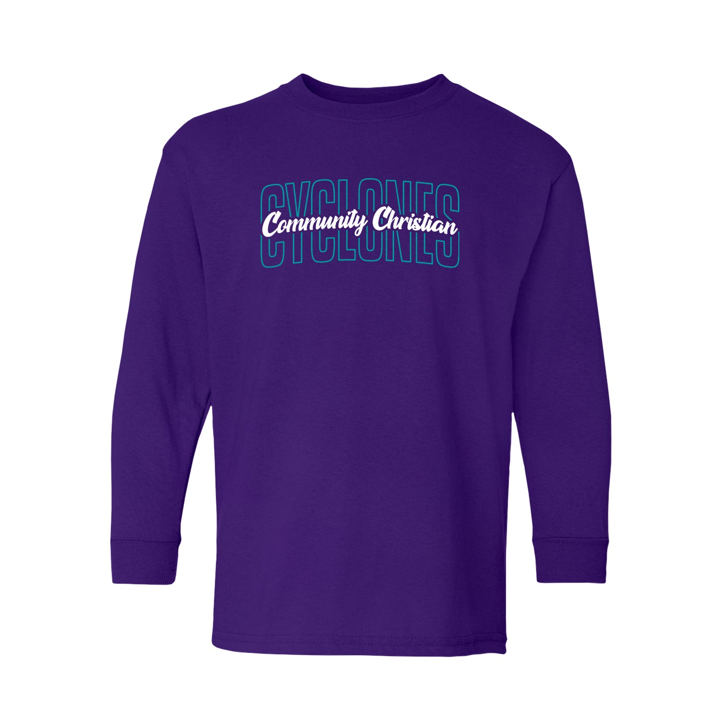 YOUTH - Community Christian Cyclones Arch (Teal)