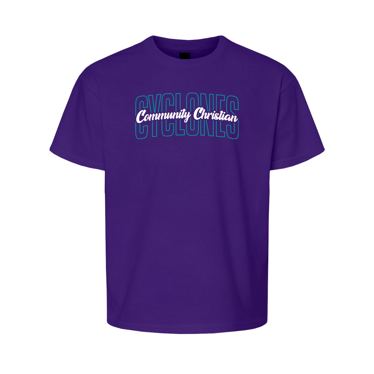 YOUTH - Community Christian Cyclones Arch (Teal)