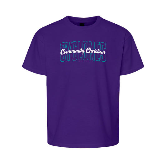 YOUTH - Community Christian Cyclones Arch (Teal)