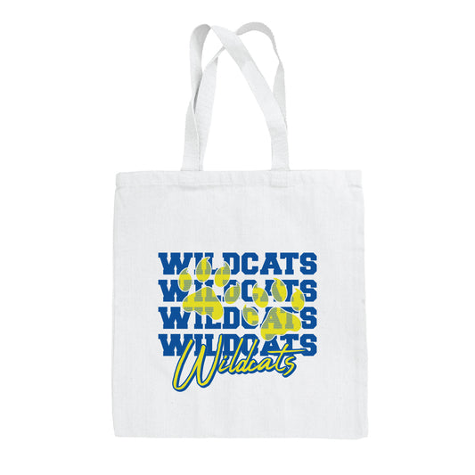 GKE Paw Print Wildcats Repeat (Tote Bag)