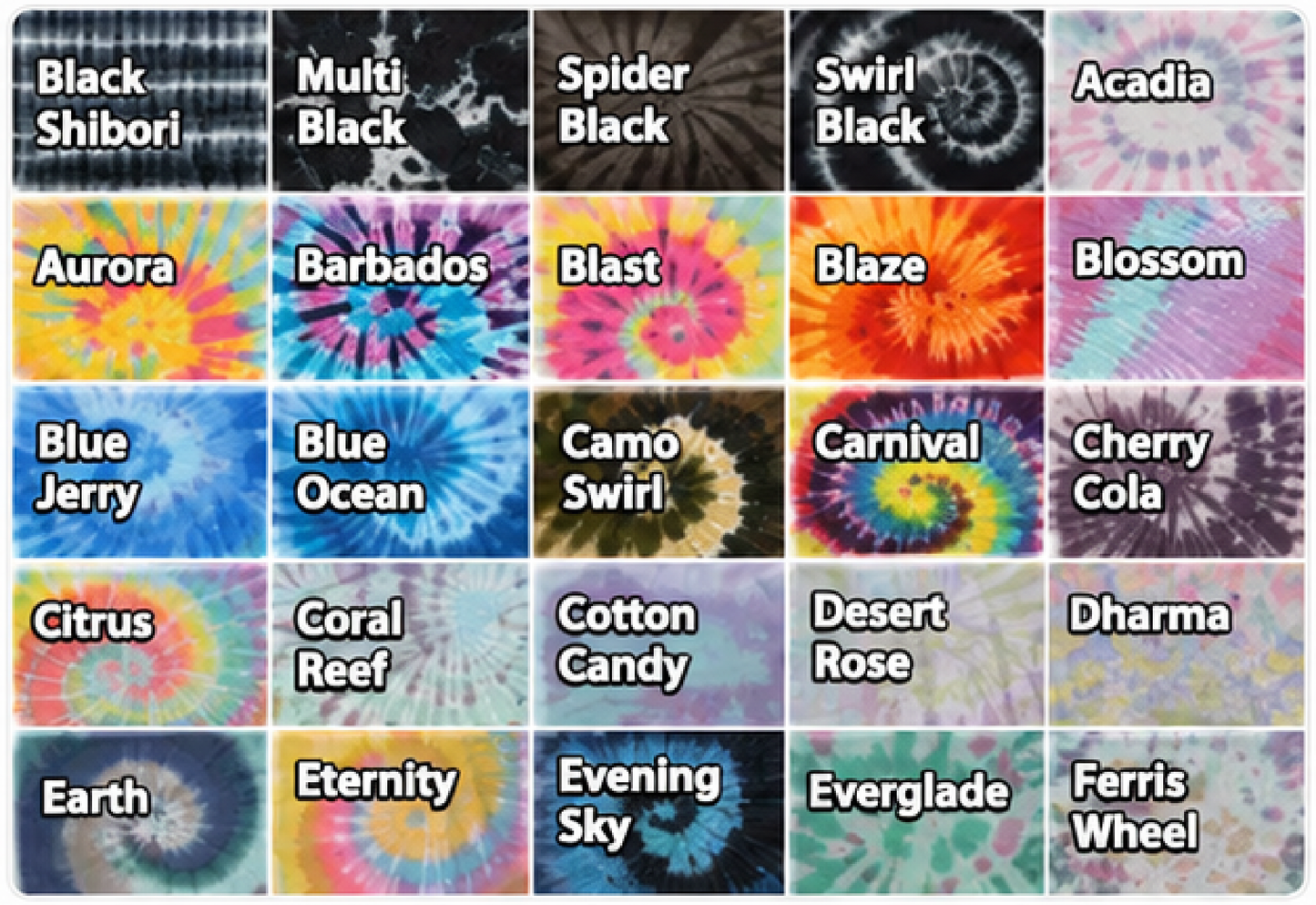 Colortone Unisex Multi-Color Tie-Dyed T-Shirt - 1000
