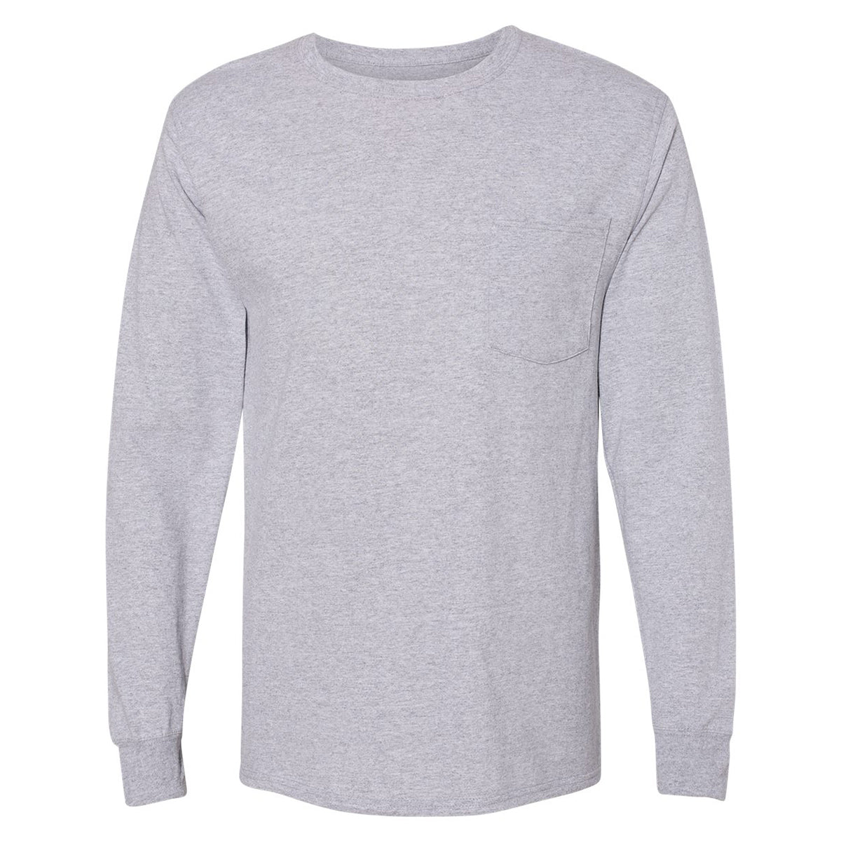 Hanes Unisex Workwear Long Sleeve Pocket T-Shirt - W120