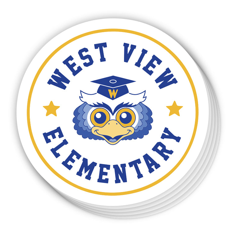 WVE Wise Owls (Sticker) 3" x 3"