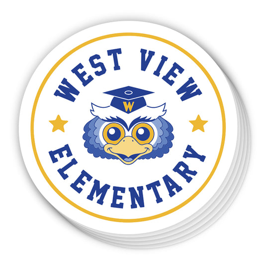 WVE Wise Owls (Sticker) 3" x 3"