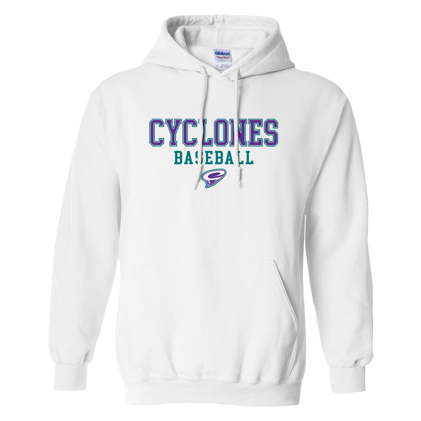 CCS Cyclones Baseball - Purple (Front Print)
