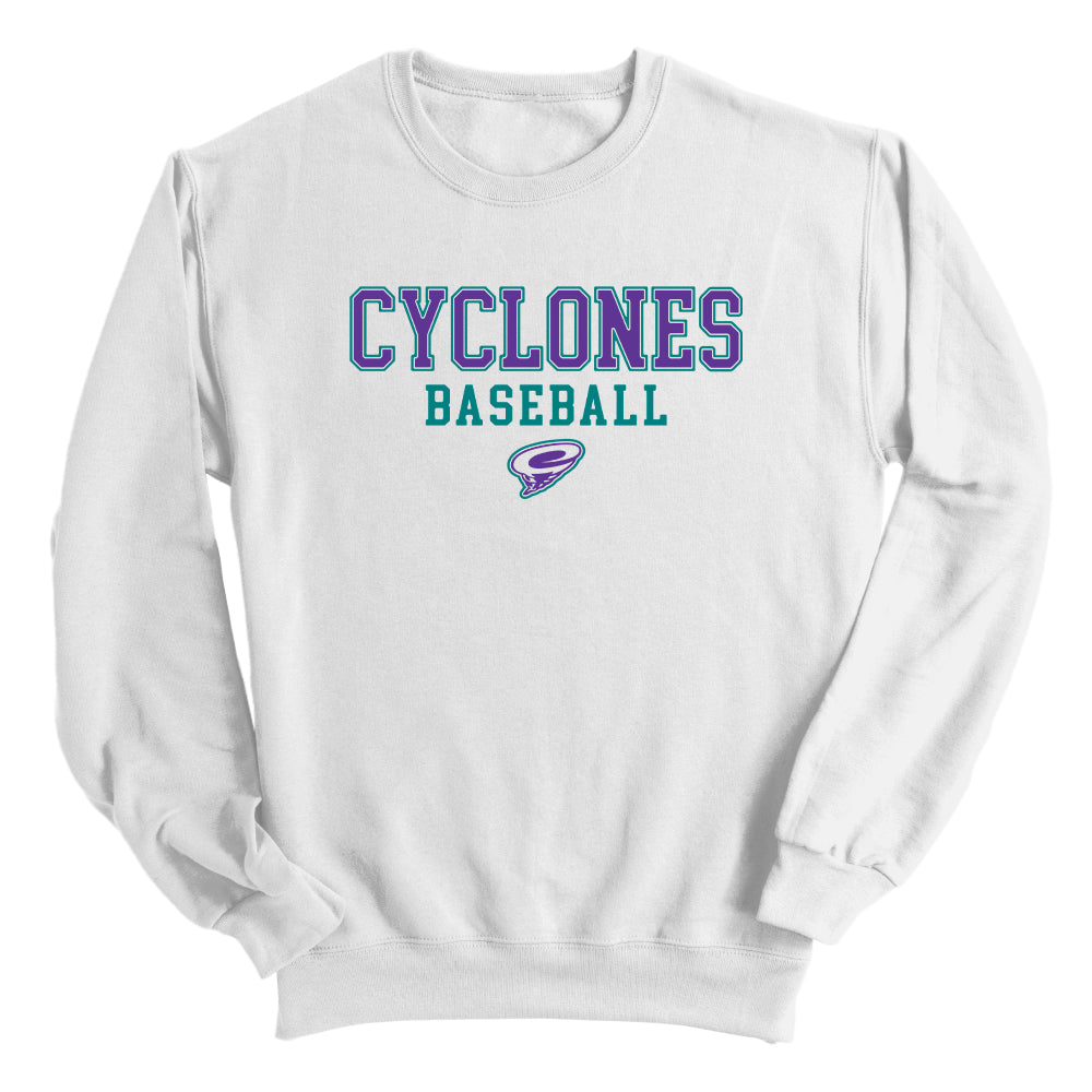CCS Cyclones Baseball - Purple (Front Print)