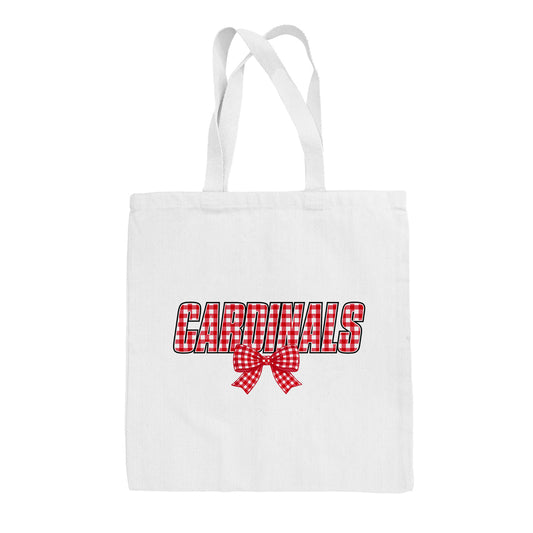 Cardinals Bow (Tote Bag)